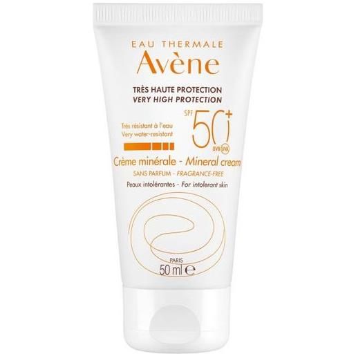 Avène solare crema schermo minerale viso spf 50+ protezione molto alta 50 ml