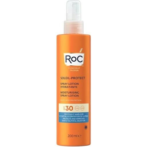 RoC lozione spray solare corpo spf30 idratante 200 ml