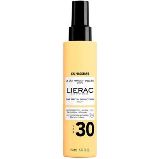 Lierac sunissime latte corpo solare protettivo spf 30 150 ml