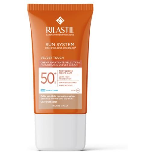 Rilastil sun system crema protezione solare viso spf 50+ colorata 50 ml