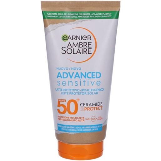 Garnier ambre solaire sensitive advanced latte solare spf50+ corpo 175 ml