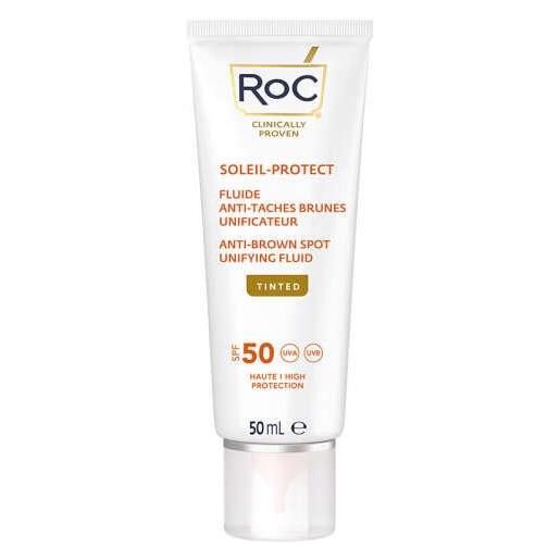 Roc fluido solare viso anti-imperfezioni e uniformante tono spf50+ 50 ml