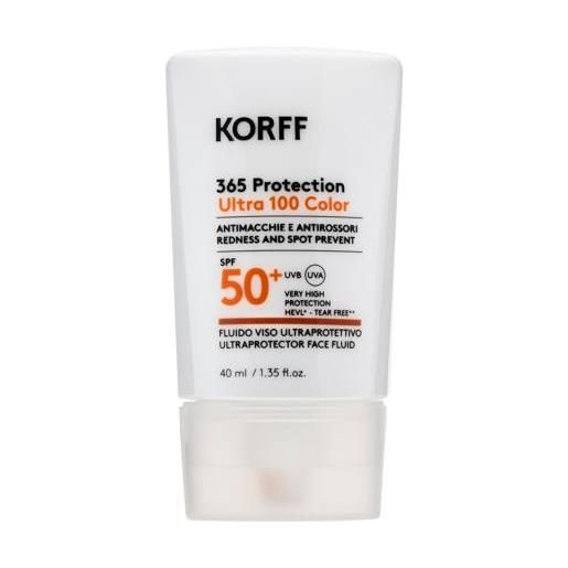 Korff 365 protection ultra 100 color fluido viso ultraprotettivo spf50+ 40 ml