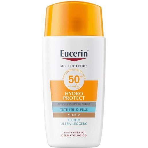 Eucerin fluido solare ultra leggero colorato spf50+ medium 50 ml