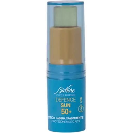 Bionike defence sun spf 50+ stick labbra protezione solare trasparente 4,5 ml