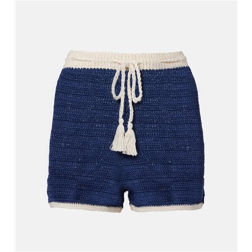 Anna Kosturova shorts in crochet di cotone