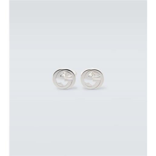 Gucci gemelli interlocking g in argento sterling