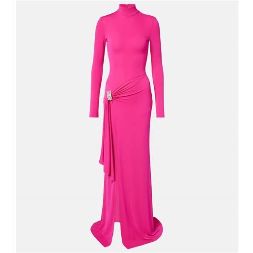 David Koma abito lungo drappeggiato con decorazioni