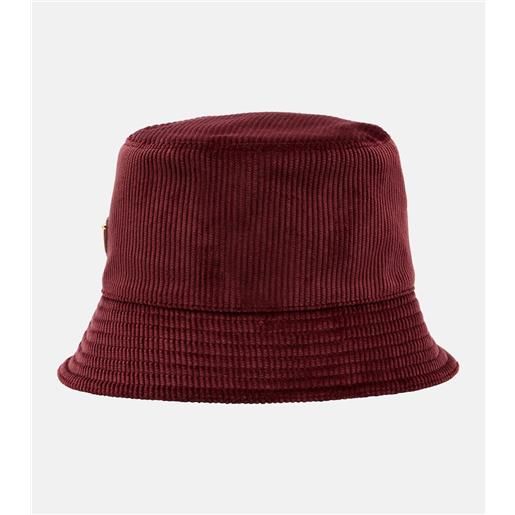 Prada cappello da pescatore in velluto a coste