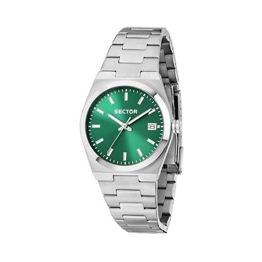 Sector No Limits 270 Orologio Unisex In Acciaio E Silicone - Quadrante Bianco, Datario 3H - R3251578006