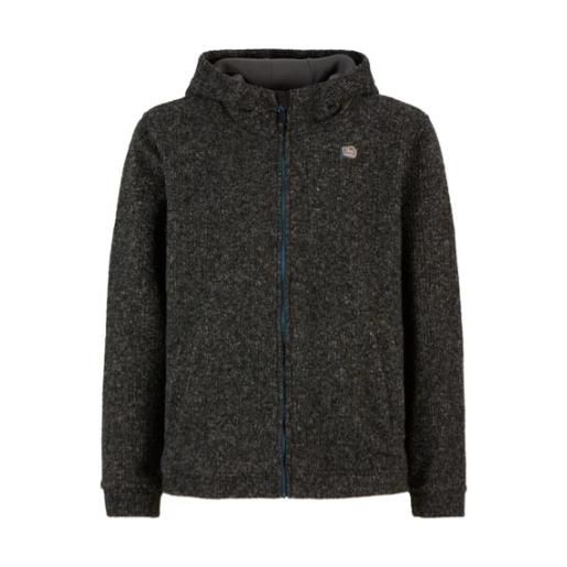E9 mimmo pile effetto lana zip capp grigio uomo