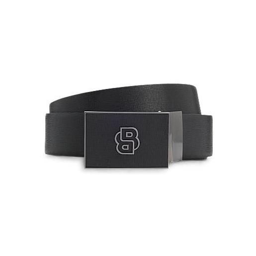 BOSS cintura reversibile in pelle italiana, nero