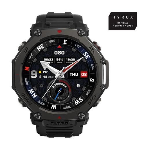 Amazfit t-rex 3 pro 3,81 cm (1.5'') amoled 48 mm digitale 480 x 480 pixel touch screen nero wi-fi gps (satellitare)