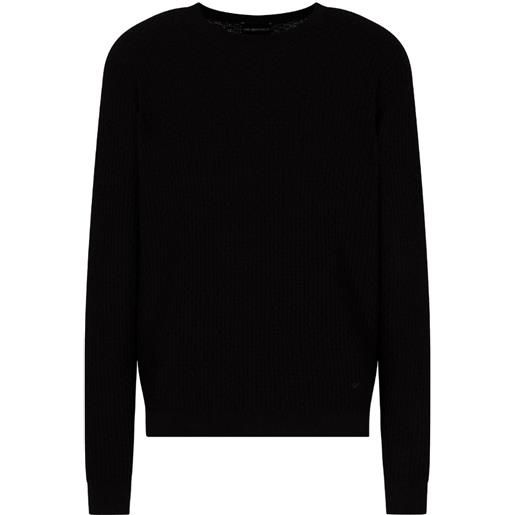 Emporio Armani maglia uomo jaquard nero s, m, l, xl, xxl