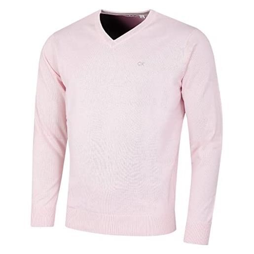 Calvin Klein uomo 2025 maglione golf scollo a vdurevole - rosa - m