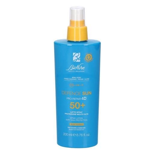 Bionike defence sun latte solare spray spf50+ 200ml per pelle sensibile