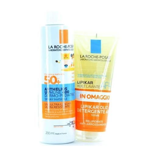 La roche-posay anthelios uvmune spray 200ml + lipikar olio lavante 100ml