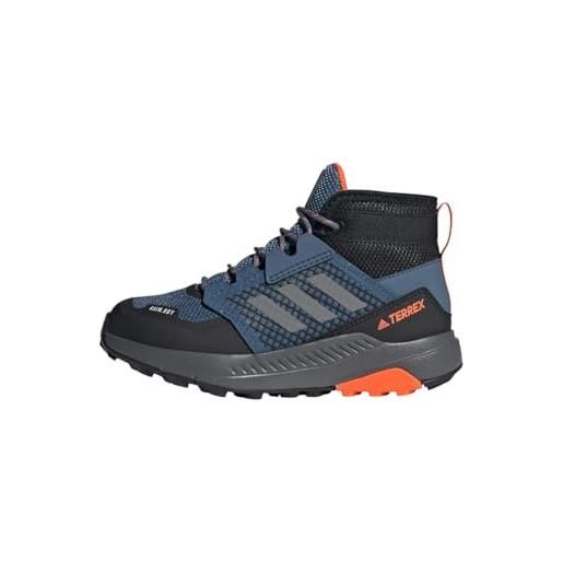 adidas terrex trailmaker mid rain. Rdy hiking shoes, scarpe da trekking unisex-adulto, wonder steel/grey/impact orange, 32 eu