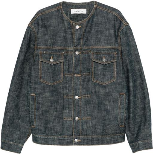 Lanvin giacca denim con bottoni - blu