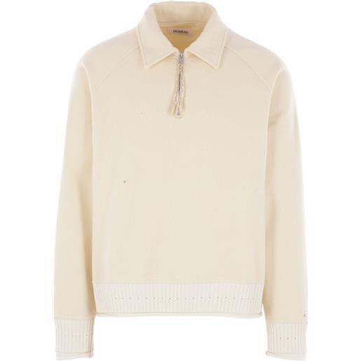 Diomene polo con mezza zip - toni neutri
