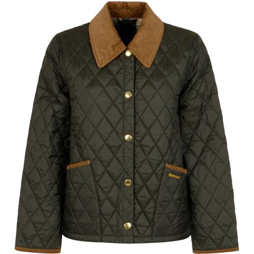 Barbour giacca con colletto a coste - verde