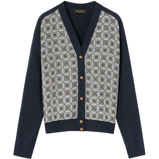 Loro Piana cardigan mendoza - blu