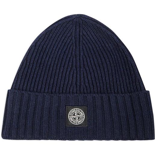 Stone Island Junior cappello con applicazione - blu