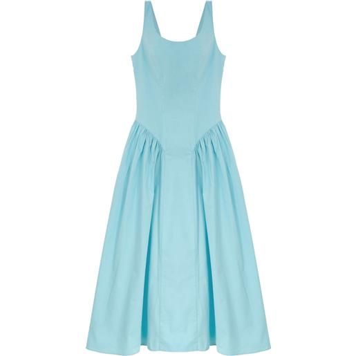 Isolda abito midi palacete - blu