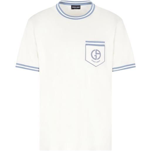 Giorgio Armani t-shirt con applicazione - bianco