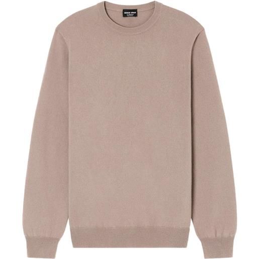 Giorgio Armani maglione girocollo - toni neutri