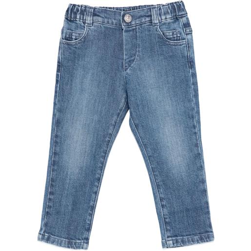 Balmain Kids jeans con design a cinque tasche - blu