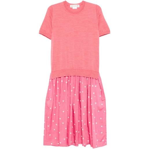 Comme Des Garçons Girl abito con stampa grafica - rosa