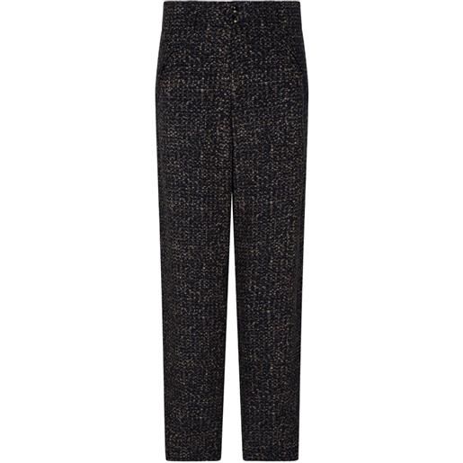 Giorgio Armani pantaloni effetto mélange - nero