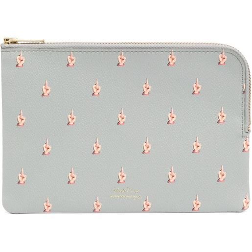 Undercover portafoglio con stampa - grigio