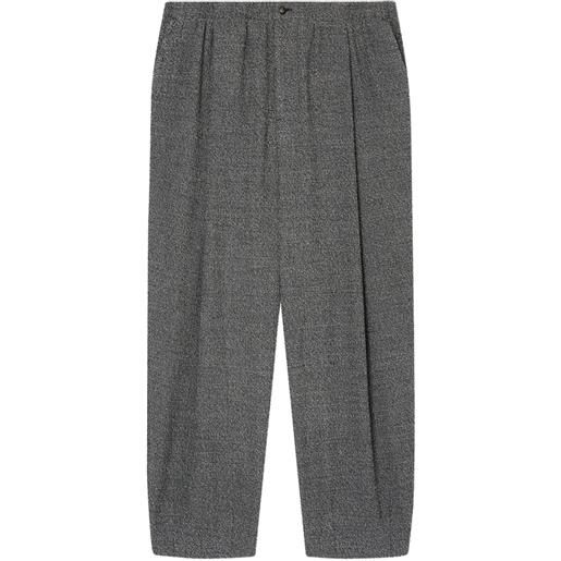 Giorgio Armani pantaloni sartoriali con pieghe - grigio