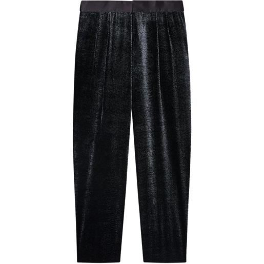 Giorgio Armani pantaloni con pieghe - nero