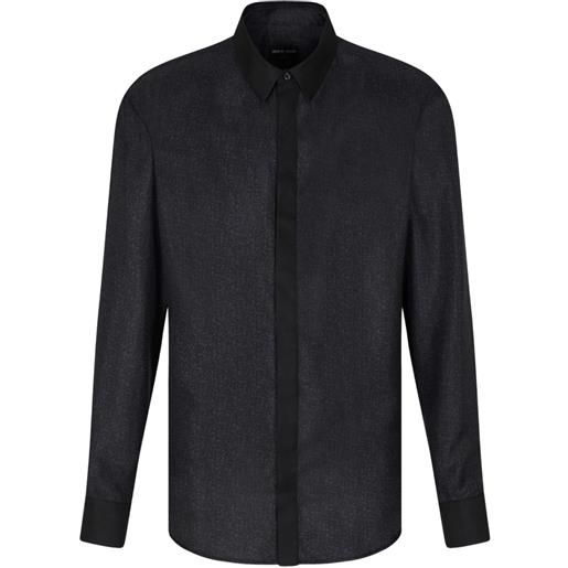 Giorgio Armani camicia in seta - nero