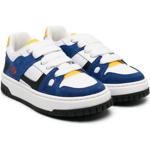 DSQUARED2 KIDS sneakers con design color-block - bianco