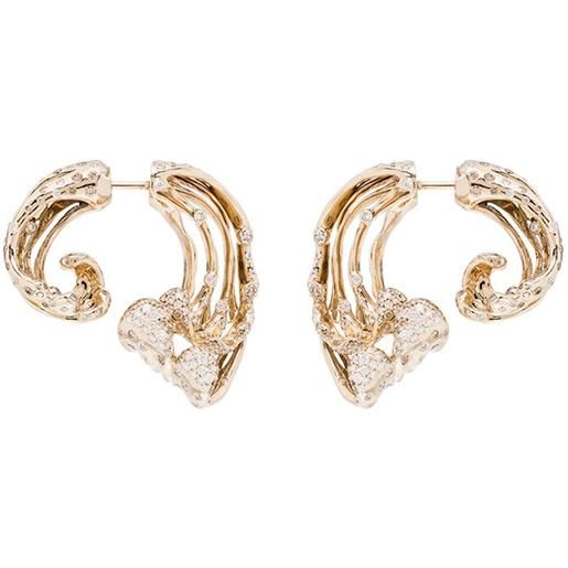 Bibi van der Velden orecchino in oro 18kt con diamanti