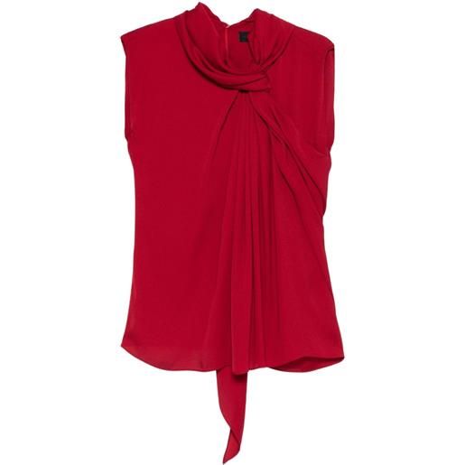 Lanvin blusa drappeggiata - rosso