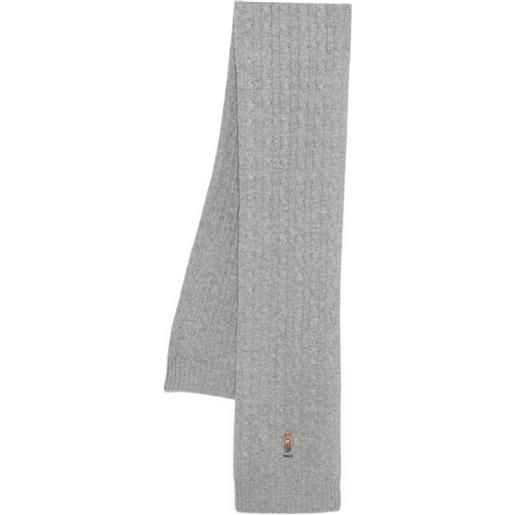 Polo Ralph Lauren sciarpa polo bear - grigio