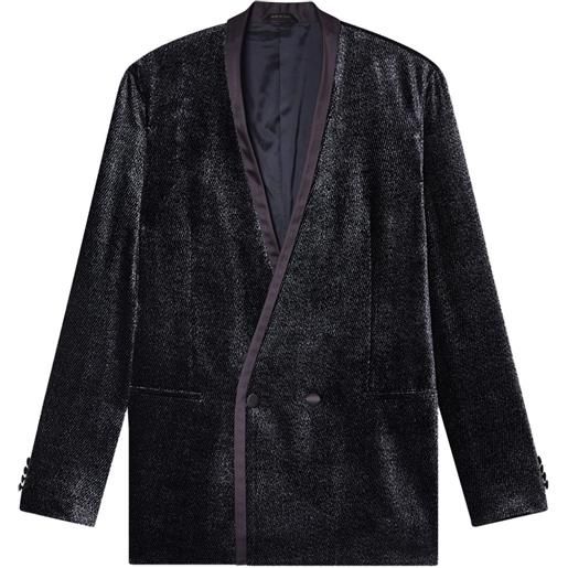 Giorgio Armani blazer doppiopetto - nero