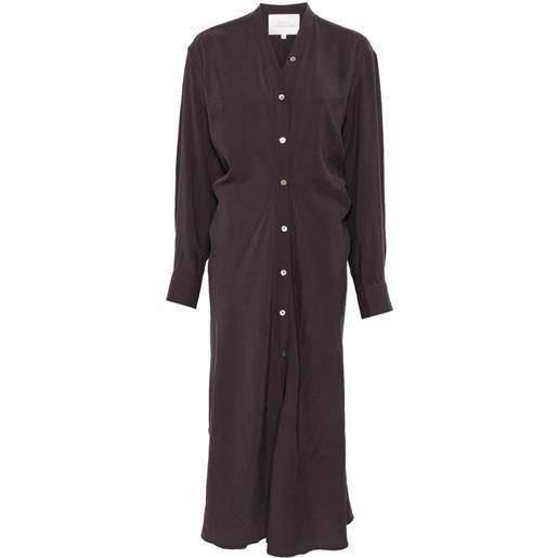 Studio Nicholson chemisier midi fiore - marrone