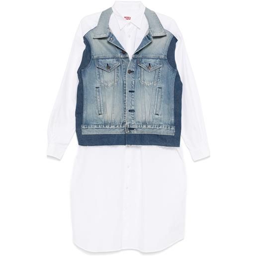 Junya Watanabe x levi's abito denim - bianco