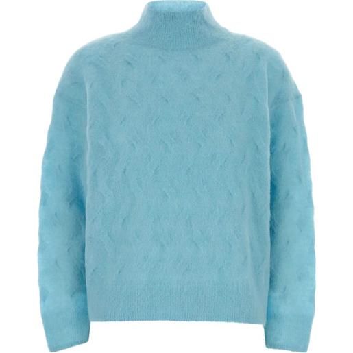 Calvin Klein maglione con polsini a coste - blu