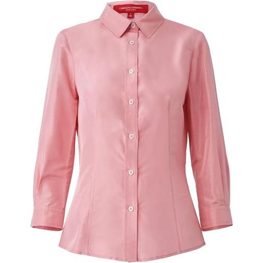 Carolina Herrera camicia in taffettà - rosa