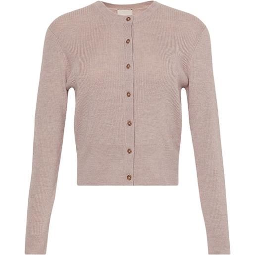 Calvin Klein cardigan a coste con abbottonatura - toni neutri