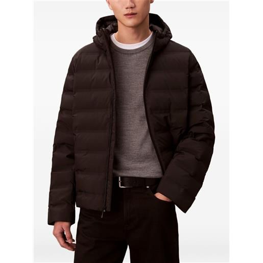 Calvin Klein giacca trapuntata con cappuccio - nero