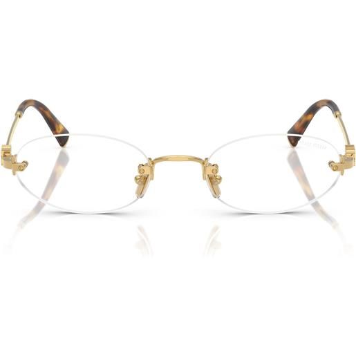 Miu Miu occhiali da vista mua54s 5ak08n oro/trasparente donna