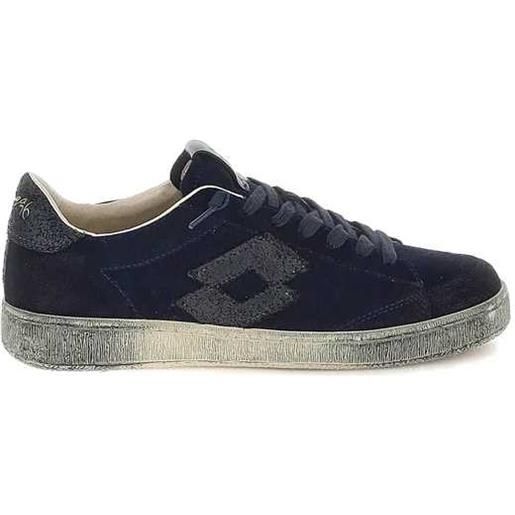 LOTTO LEGGENDA lotto losanga '76 waxed sue dark blue asphalt